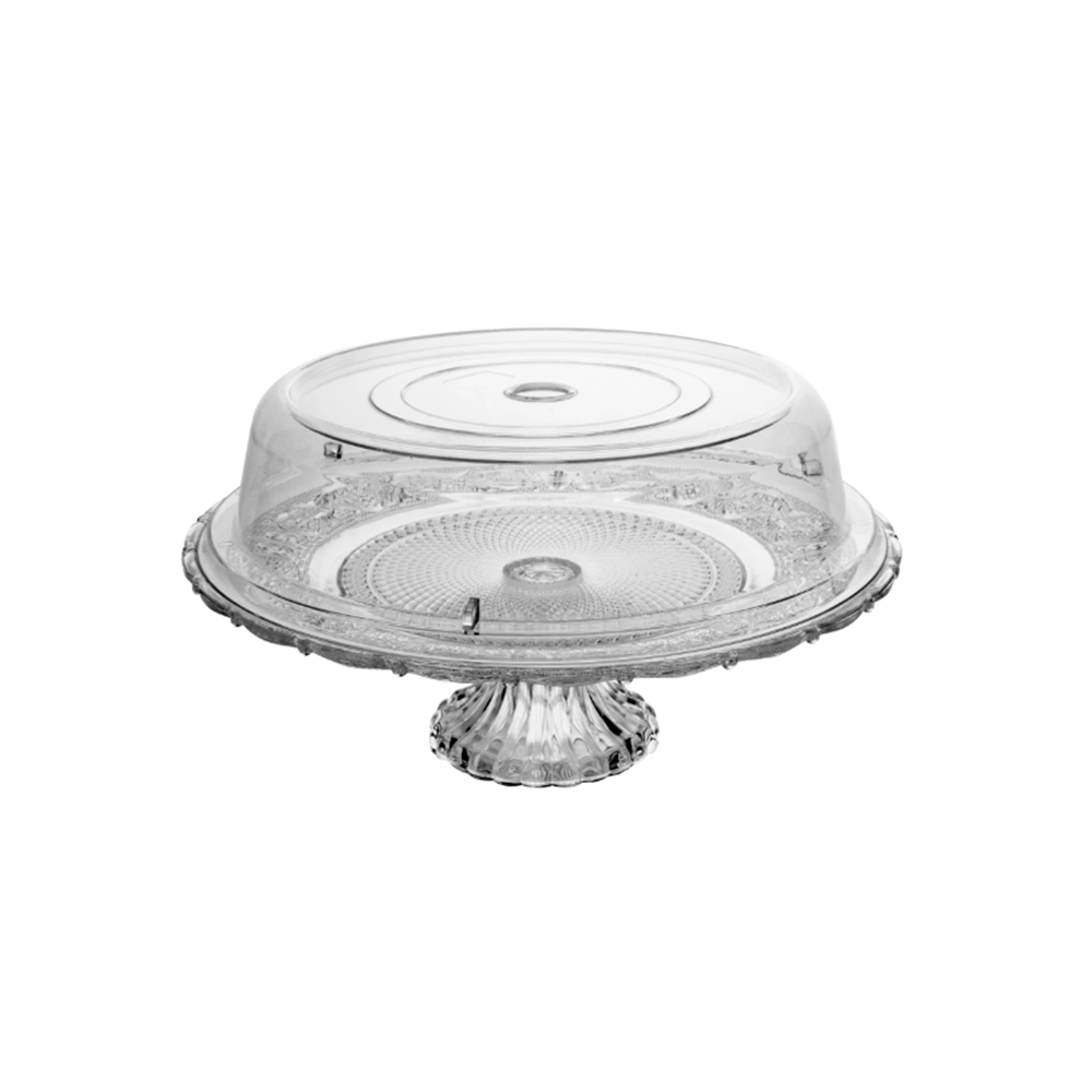 Prato Para Bolo Com Pe e Tampa Lyor Angel Prato Para Bolo Com Pe e Tampa Lyor Angel