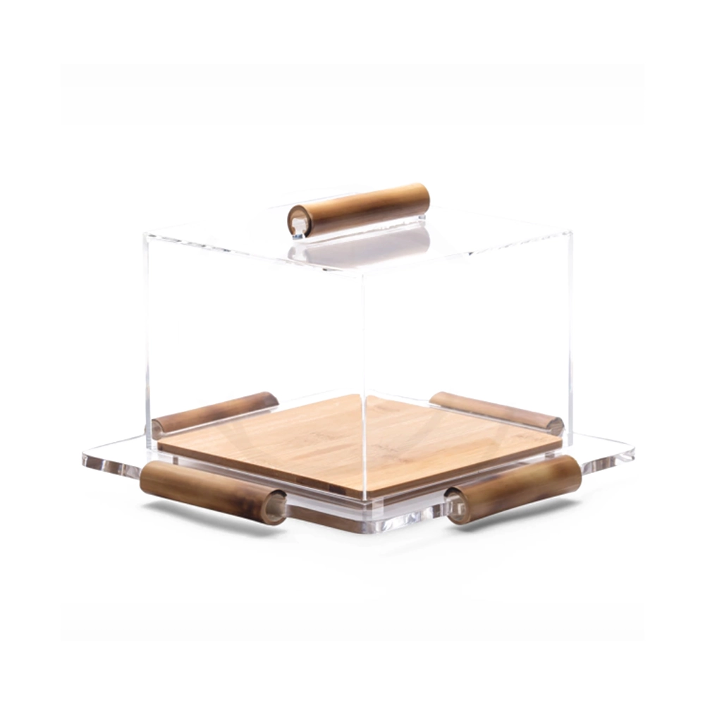 Prato Para Bolo Quadrado Onom Bambu 15 X 34 X 34 Cm