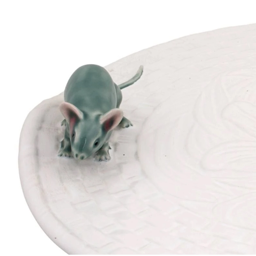 Prato Para Queijo Com Ratos Bordallo Pinheiro 5 X 31,5 Cm Prato Para Queijo Com Ratos Bordallo Pinheiro 5 X 31,5 Cm