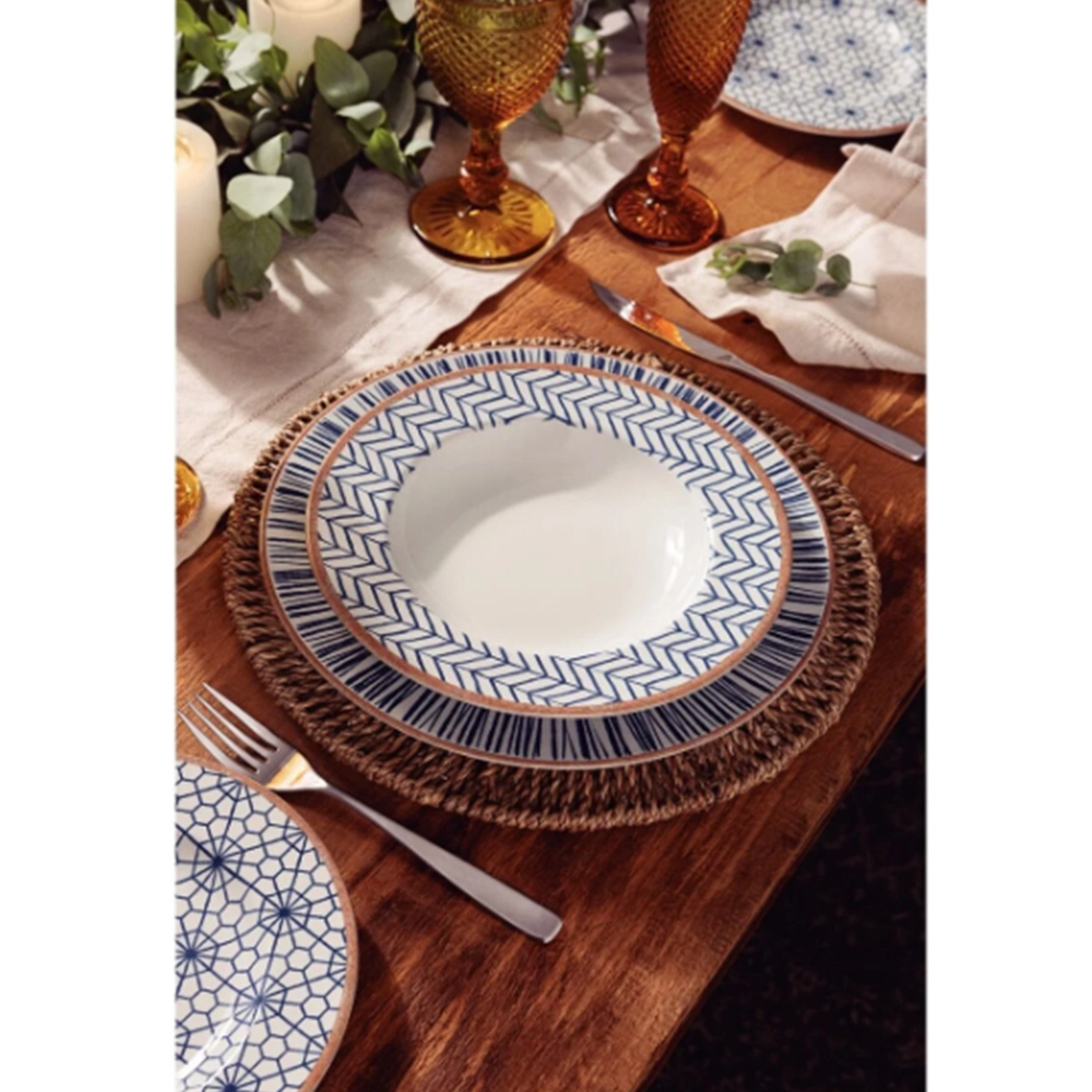 Prato Raso Abstratta 28 Cm - Cada Prato Raso Abstratta 28 Cm - Cada