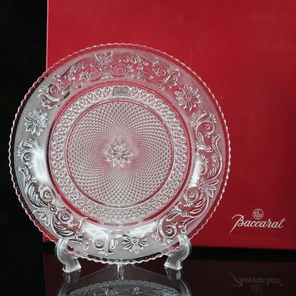 Prato de Sobremesa Em Cristal Baccarat Arabesque