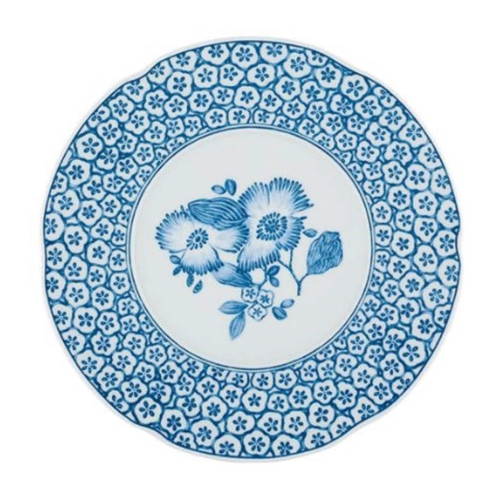 Prato Sobremesa Vista Alegre Coralina Azul 23 Cm - Cada