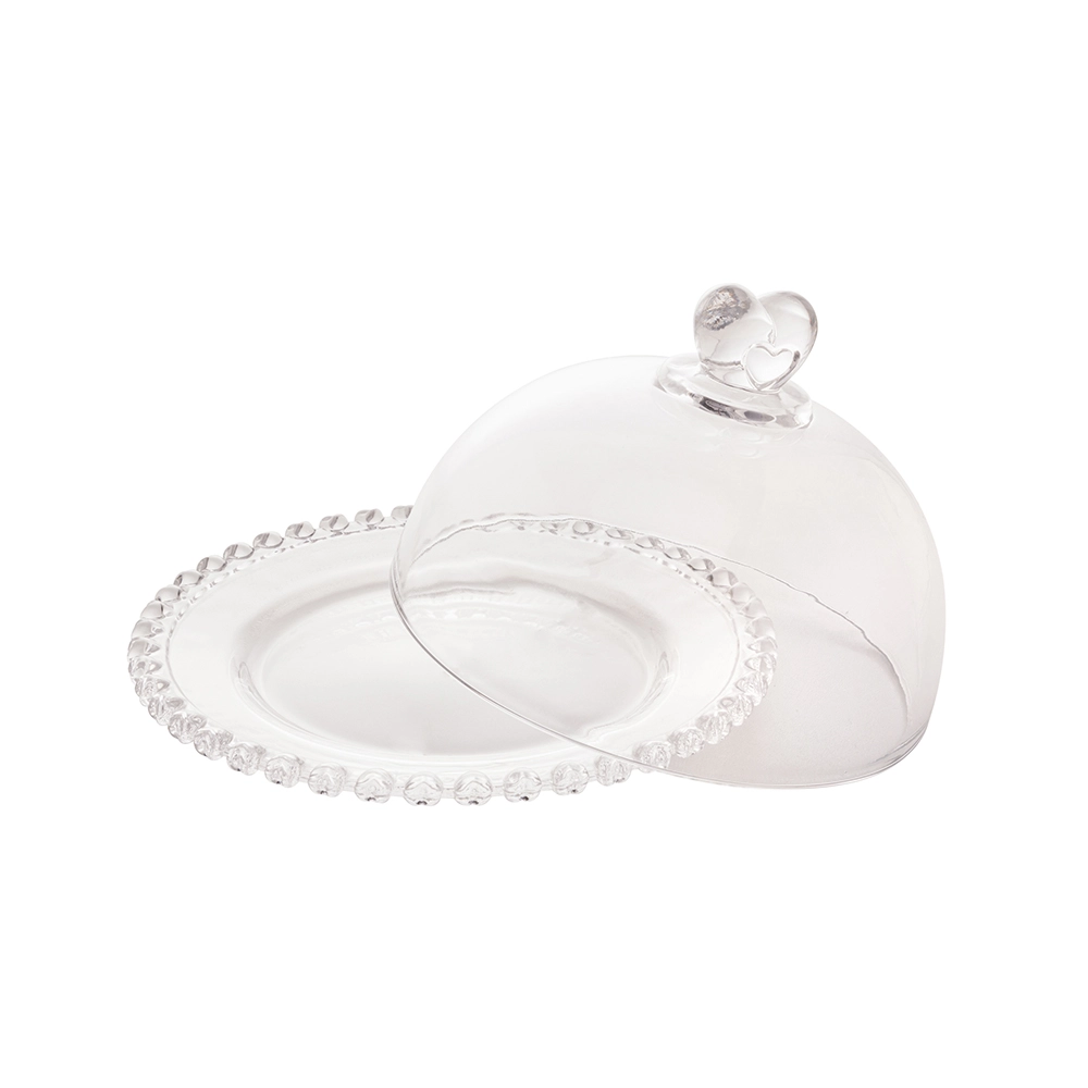 Queijeira Com Tampa Lyor Coração 19,5 X 13 Cm Queijeira Com Tampa Lyor Coração 19,5 X 13 Cm