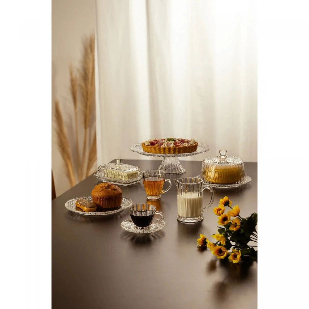 Queijeira Com Tampa Lyor Radial 20 X 20 X 12,5 Cm Queijeira Com Tampa Lyor Radial 20 X 20 X 12,5 Cm