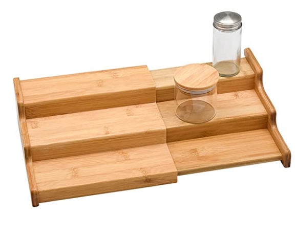 Rack Organizador Extensível Oikos Em Bambu Rack Organizador Extensível Oikos Em Bambu