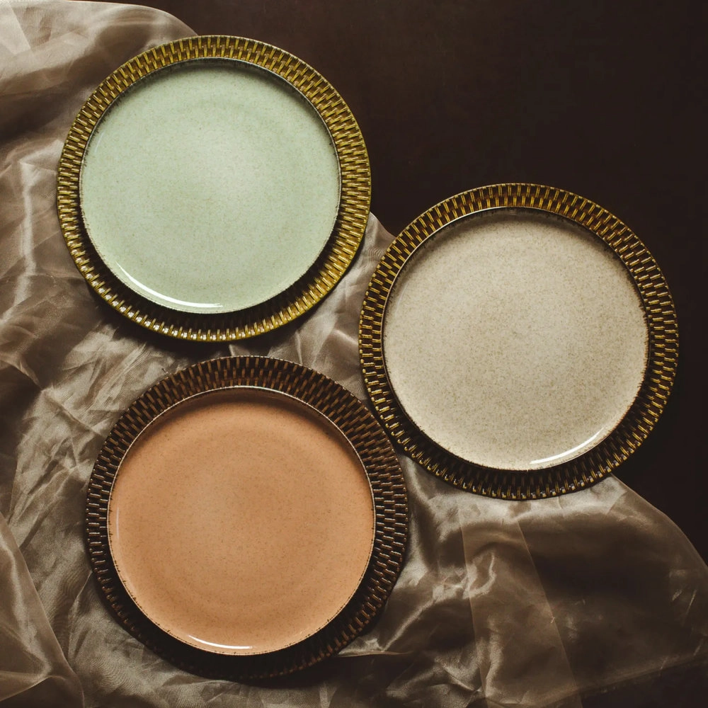 Sousplat Royal Decor Textura Rattan 33 Cm - Cada Sousplat Royal Decor Textura Rattan 33 Cm - Cada