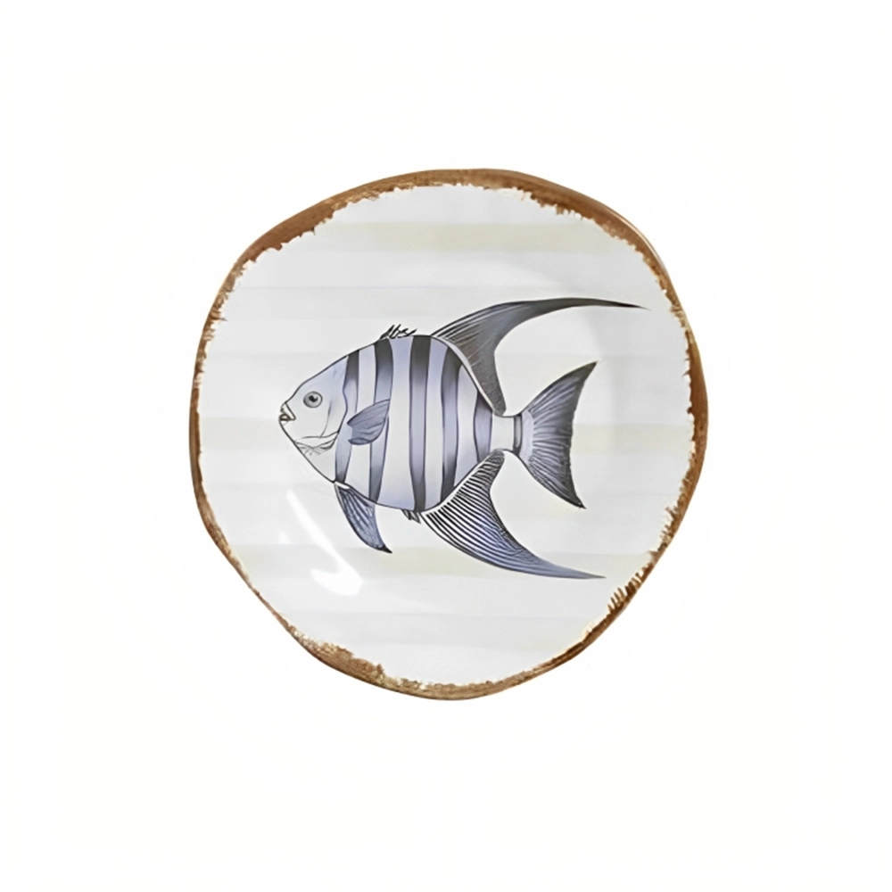 Sousplat Scalla Fish Stripes Digital 34 Cm - Cada Sousplat Scalla Fish Stripes Digital 34 Cm - Cada