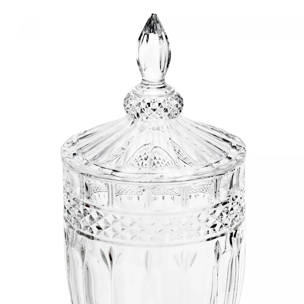 Suqueira Com Pe e Tampa Brandon 4l Cristal - Wolff Suqueira Com Pe e Tampa Brandon 4l Cristal - Wolff