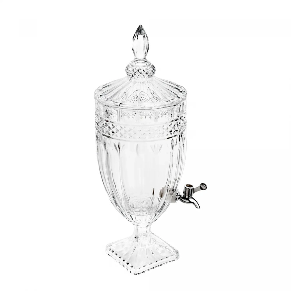 Suqueira Com Pe e Tampa Brandon 4l Cristal - Wolff Suqueira Com Pe e Tampa Brandon 4l Cristal - Wolff