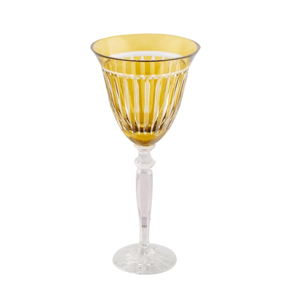 Taca Para Agua Lodz Crystals Ambar Taca Para Agua Lodz Crystals Ambar