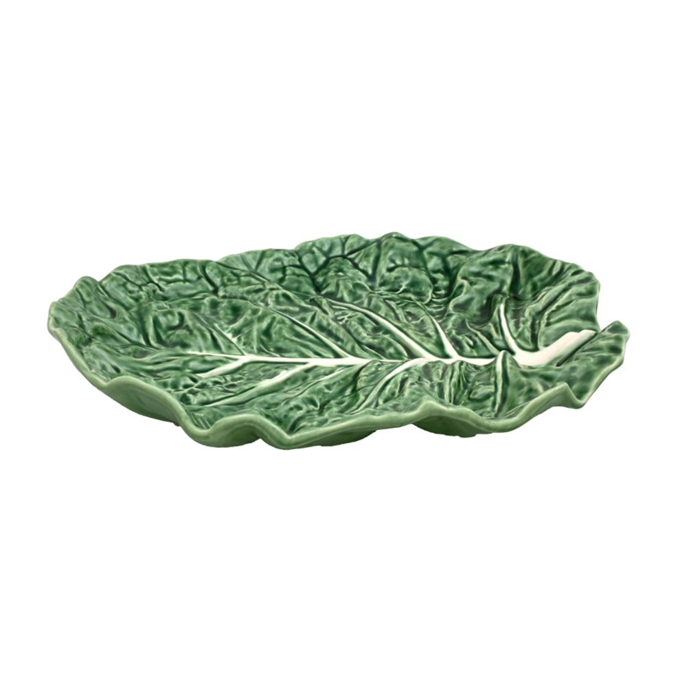 Travessa Bordallo Pinheiro Couve 37 Cm Travessa Bordallo Pinheiro Couve 37 Cm