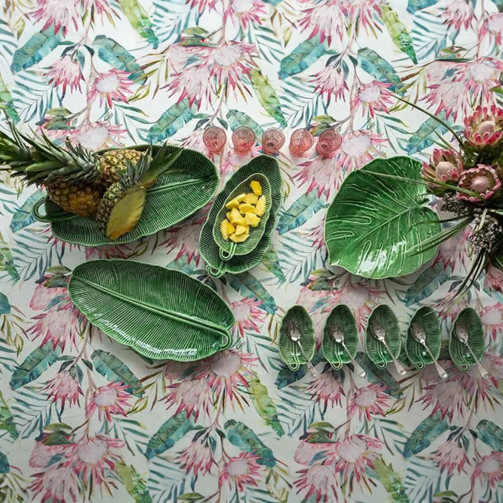 Travessa Bordallo Pinheiro Folha de Bananeira 50 Cm Travessa Bordallo Pinheiro Folha de Bananeira 50 Cm