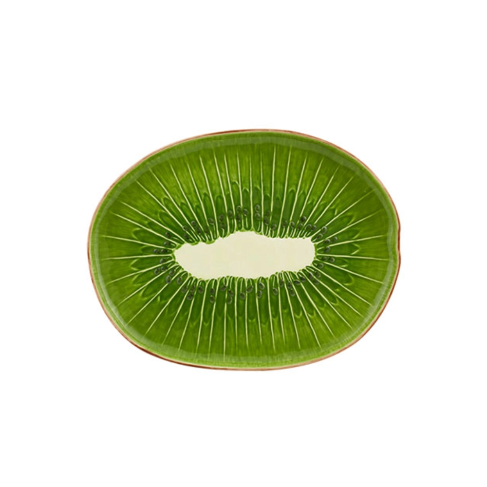 Travessa Bordallo Pinheiro Kiwi 3,5 X 40,2 Cm Travessa Bordallo Pinheiro Kiwi 3,5 X 40,2 Cm