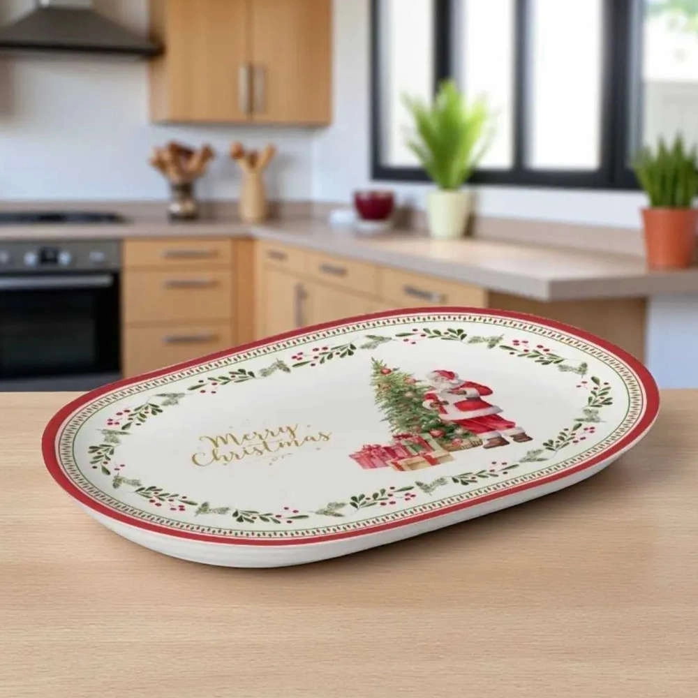 Travessa Merry Christmas Ceramica Alleanza Travessa Merry Christmas Ceramica Alleanza