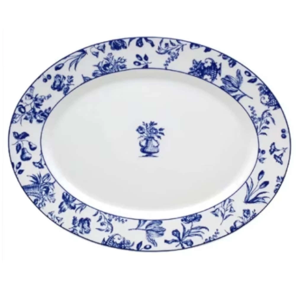 Travessa Oval Grande Vista Alegre Chintz Azul Travessa Oval Grande Vista Alegre Chintz Azul