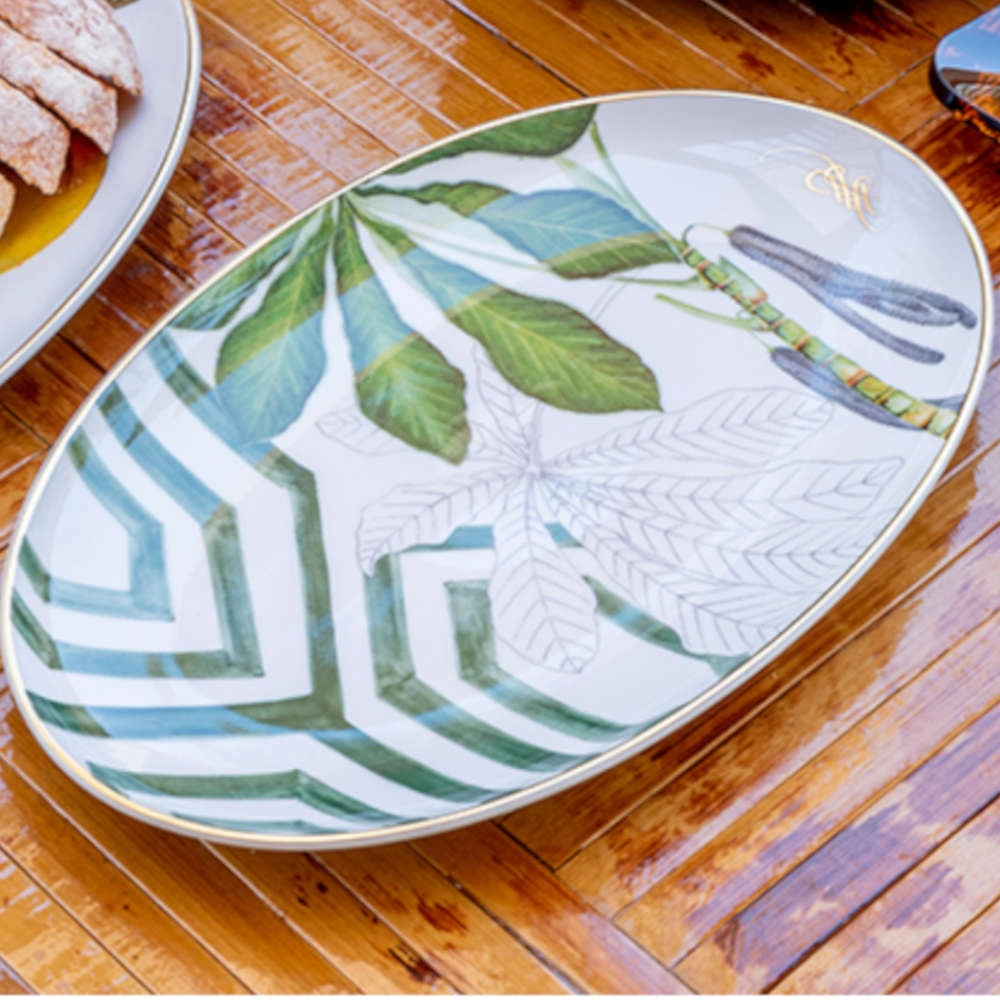 Travessa Oval Vista Alegre Amazonia 2,5 X 17,8 X 28,8 Cm Travessa Oval Vista Alegre Amazonia 2,5 X 17,8 X 28,8 Cm