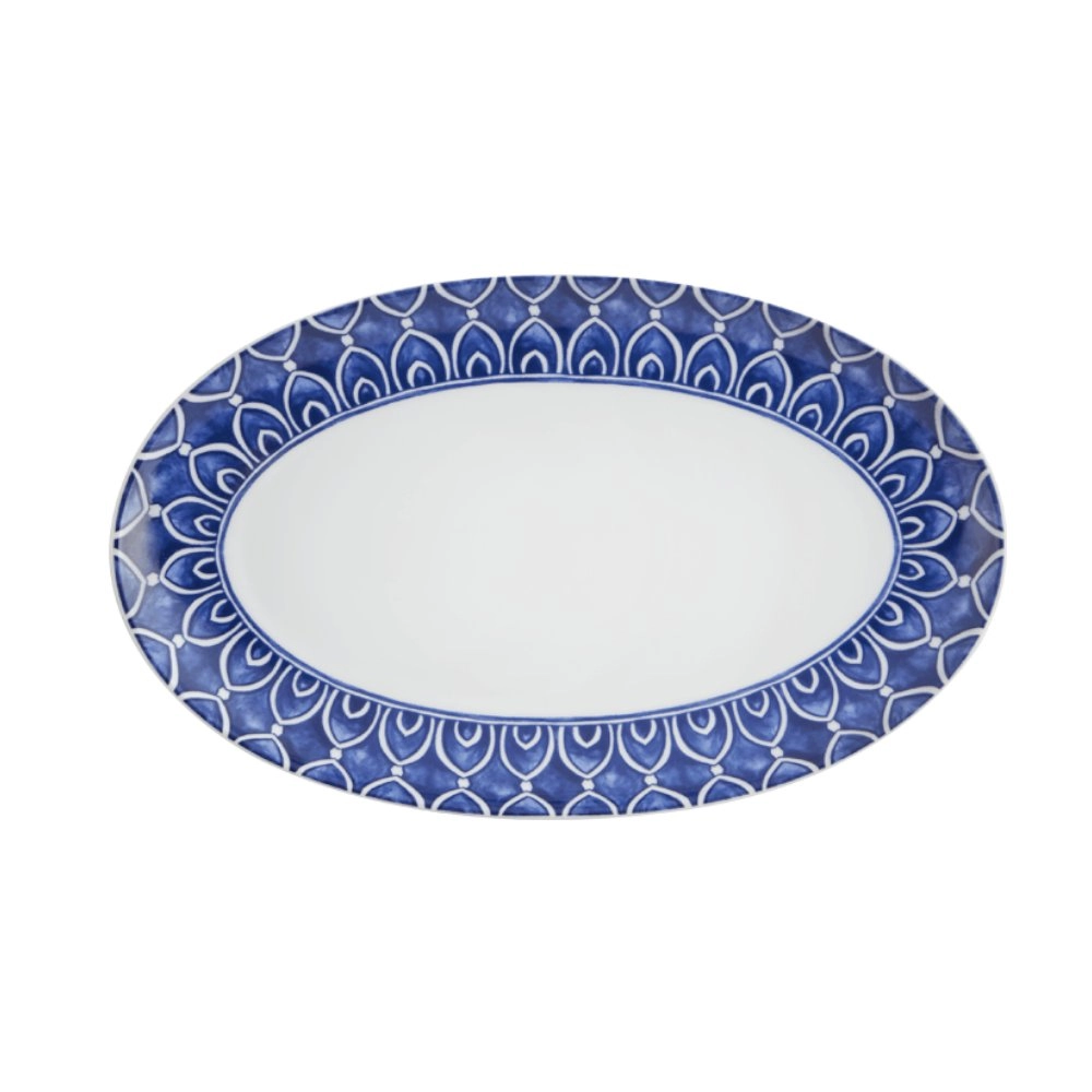 Travessa Oval Vista Alegre Azure 29 X 18 Cm Travessa Oval Vista Alegre Azure 29 X 18 Cm