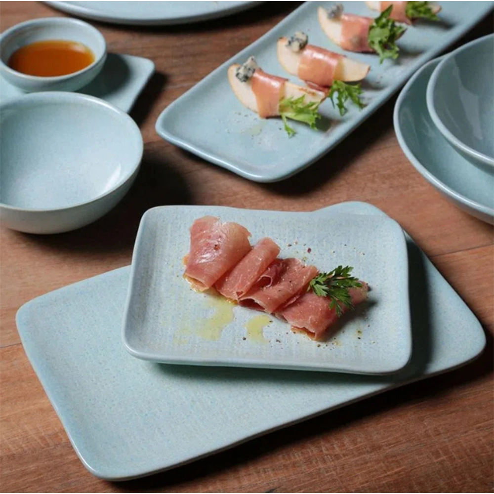 Travessa Retangular Porto Brasil Juta Mint Travessa Retangular Porto Brasil Juta Mint