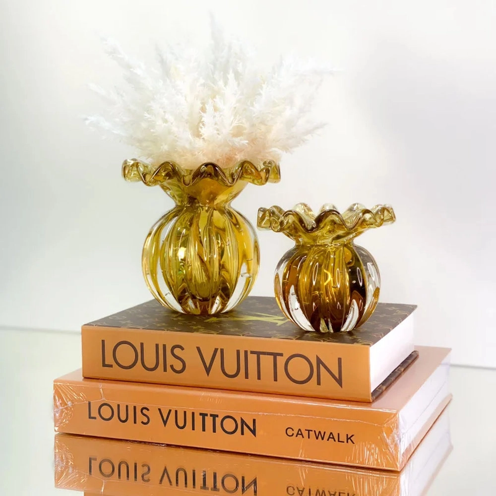 Vaso Batllo Cristais D´labone Ambar 8 X 9 Cm Vaso Batllo Cristais D´labone Ambar 8 X 9 Cm