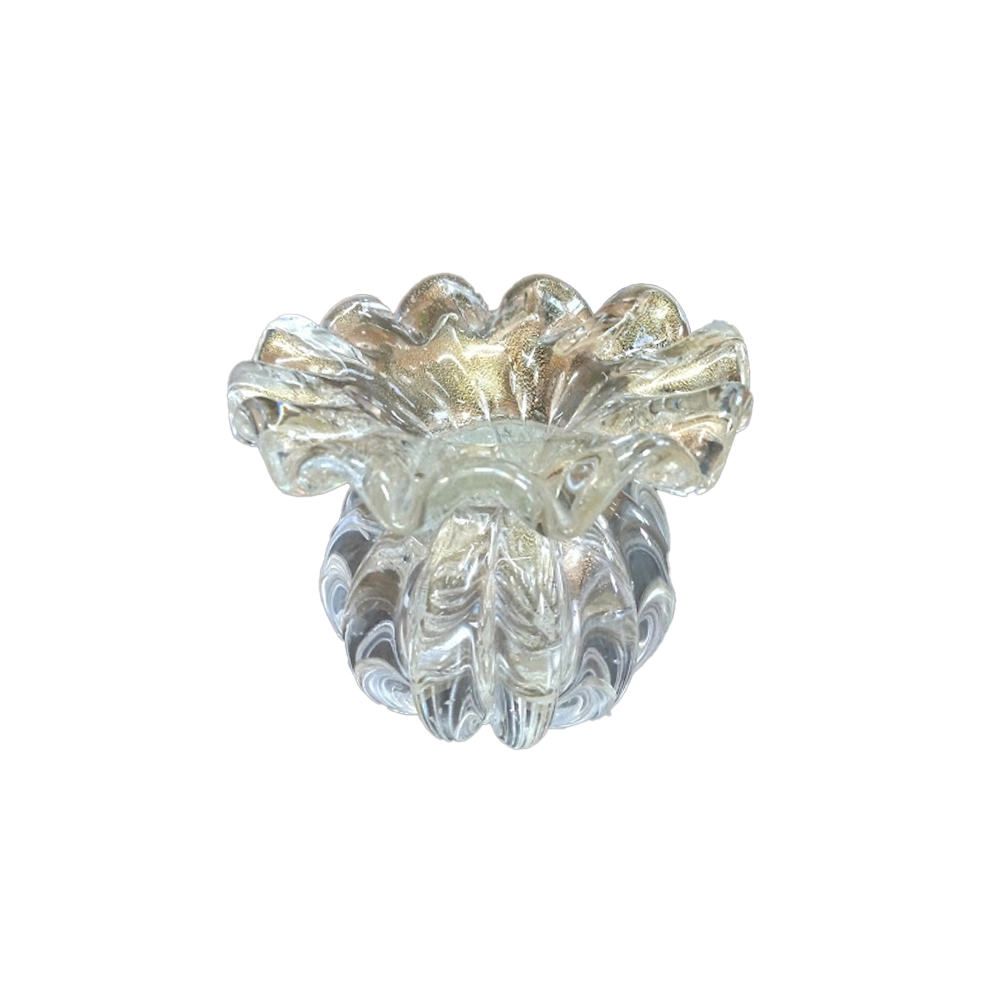 Vaso Batllo Cristais D´labone Com Ouro 11 X 13 Cm Vaso Batllo Cristais D´labone Com Ouro 11 X 13 Cm