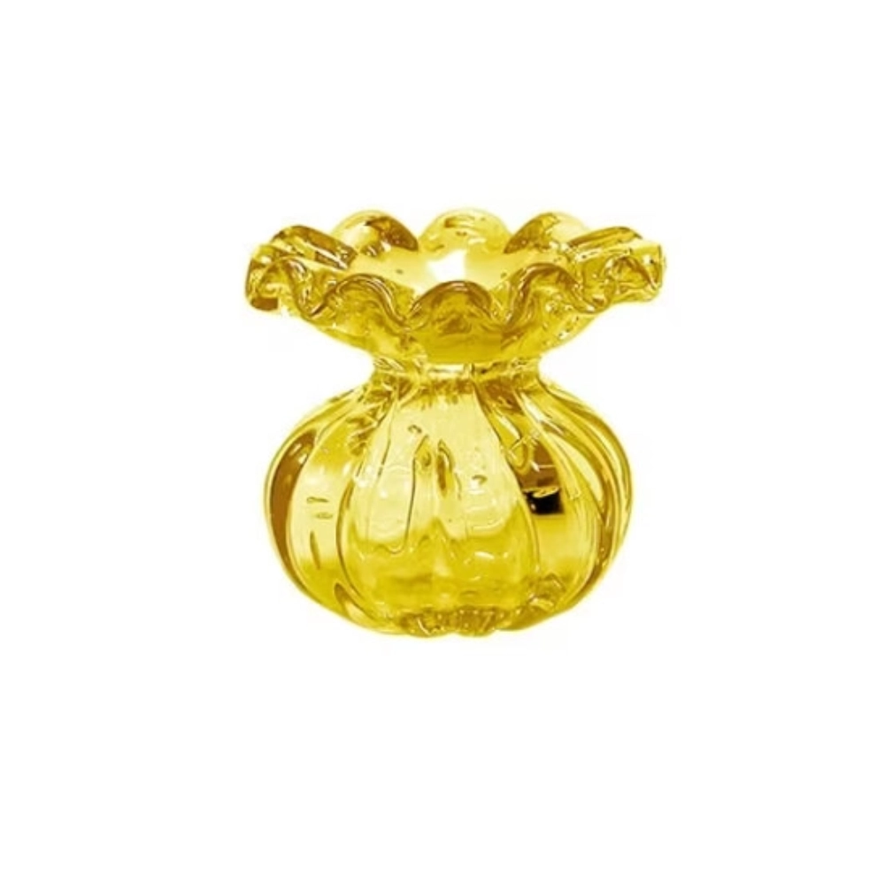 Vaso Batllo Cristais D´labone Ambar 8 X 9 Cm Vaso Batllo Cristais D´labone Ambar 8 X 9 Cm