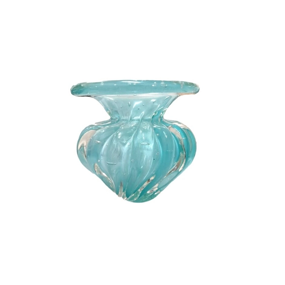 Vaso Cesky Cristais D´labone Amazonita Menta 14 X 14 Cm Vaso Cesky Cristais D´labone Amazonita Menta 14 X 14 Cm