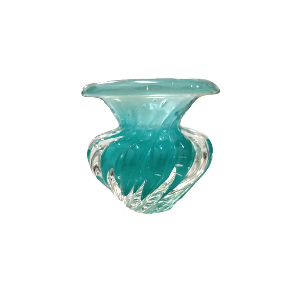 Vaso Cesky Cristais D´labone Amazonita Menta 9 X 9 Cm Vaso Cesky Cristais D´labone Amazonita Menta 9 X 9 Cm