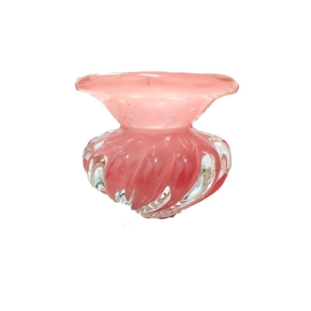 Vaso Cesky Cristais D´labone Quartzo Rose 9 X 9 Cm Vaso Cesky Cristais D´labone Quartzo Rose 9 X 9 Cm