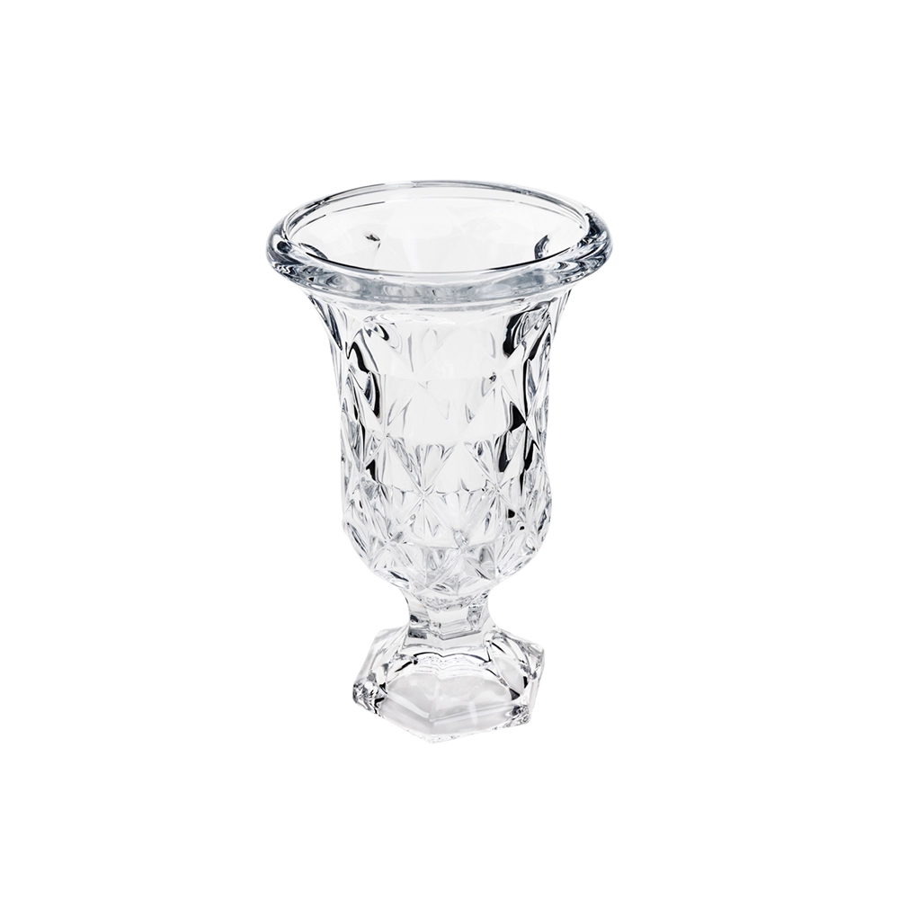 Vaso Com Pé Lyor Diamond 15 X 24 Cm Vaso Com Pé Lyor Diamond 15 X 24 Cm