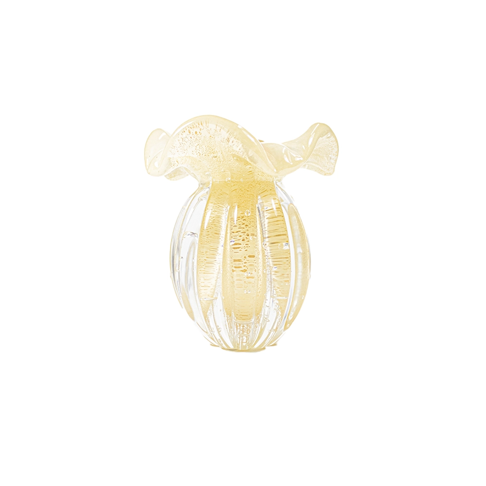 Vaso Cristais D´labone Enns Com Ouro 13 X 11 Cm