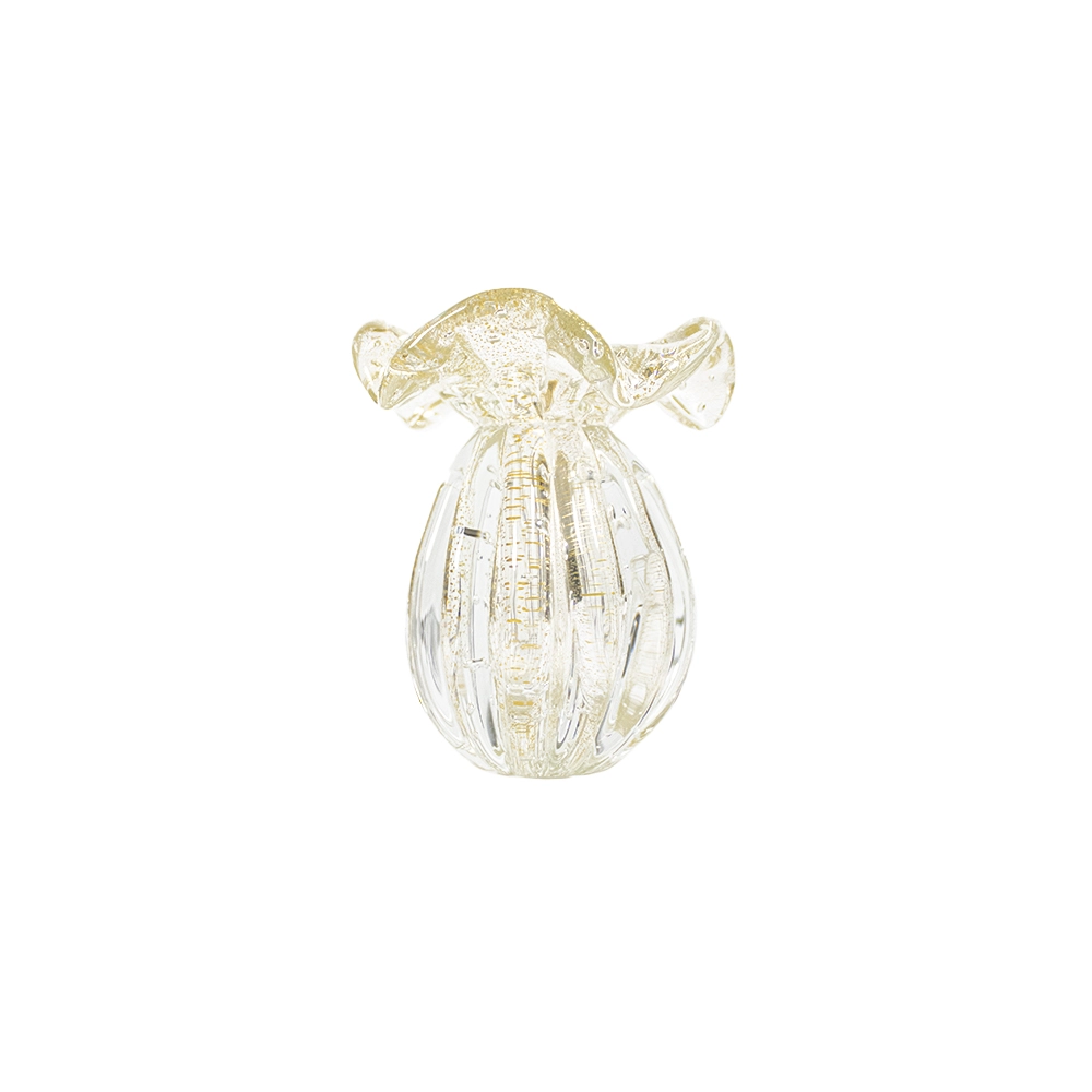 Vaso Cristais D´labone Enns Com Ouro 15 X 13 Cm