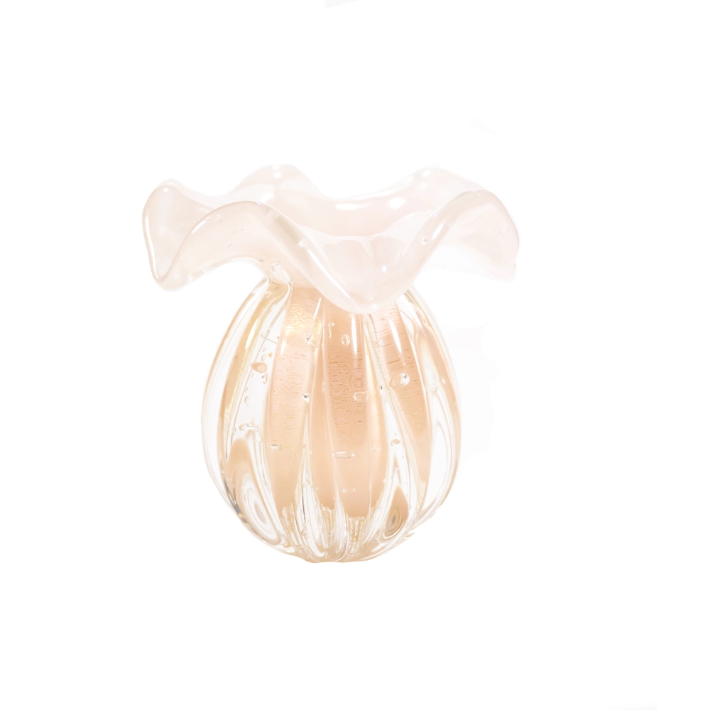 Vaso Cristais D´labone Enns Com Ouro 15 X 13 Cm Vaso Cristais D´labone Enns Com Ouro 15 X 13 Cm