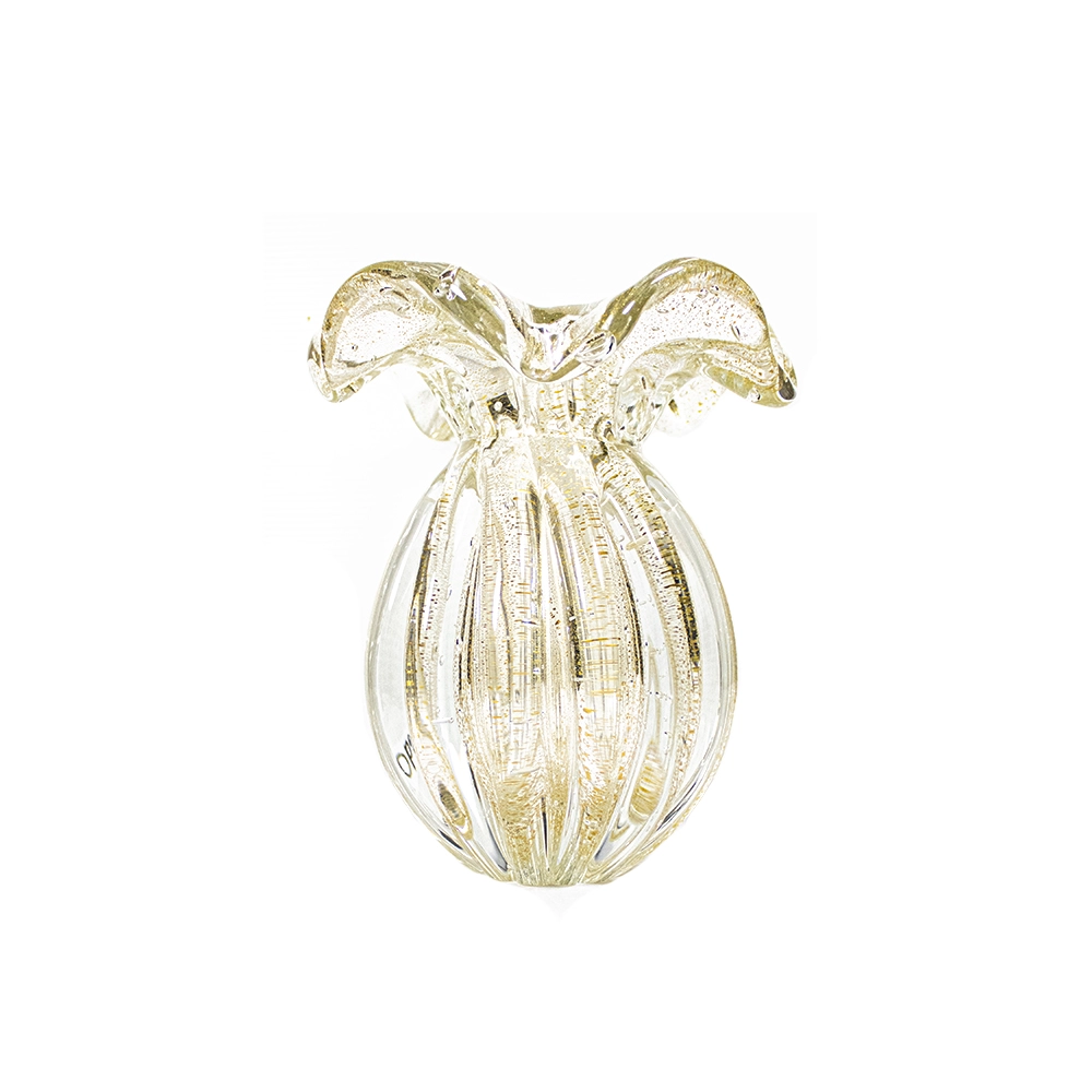 Vaso Cristais D´labone Enns Com Ouro 18 X 17 Cm Vaso Cristais D´labone Enns Com Ouro 18 X 17 Cm