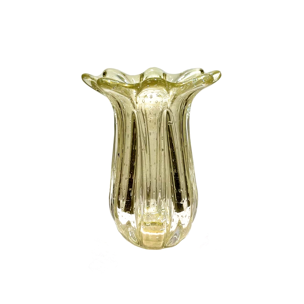 Vaso Cristais D´labone Everest Com Ouro 40 Cm Vaso Cristais D´labone Everest Com Ouro 40 Cm