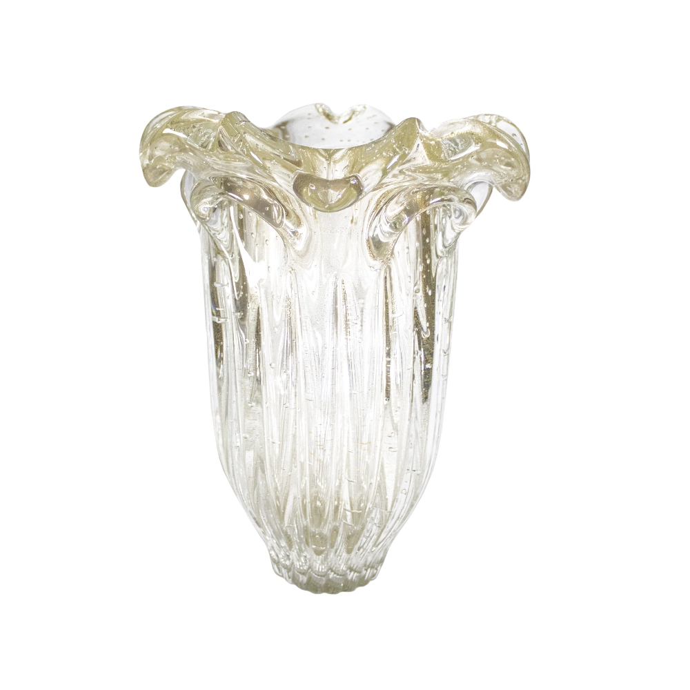 Vaso Cristais D´labone Havana Com Ouro 40 X 30 Cm