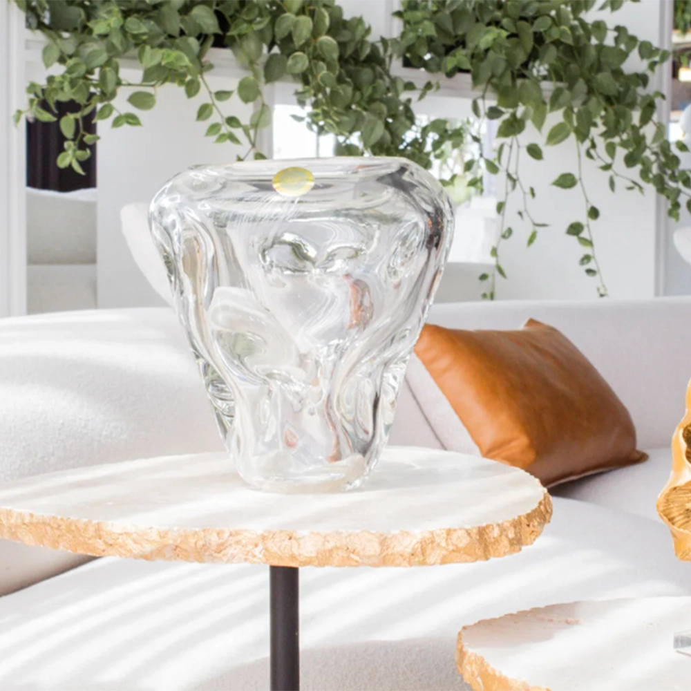 Vaso Cristais D´labone Peômia 19 X 19 Cm