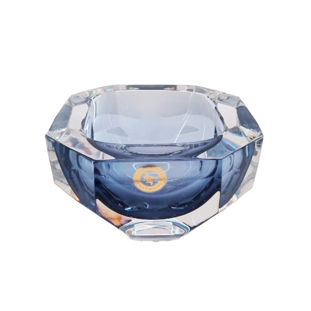 Vaso Cristais Di Murano Com Ouro 21 X 33 Cm Vaso Cristais Di Murano Com Ouro 21 X 33 Cm