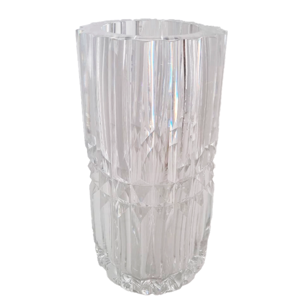 Vaso Cristais Di Murano Com Ouro 21 X 33 Cm