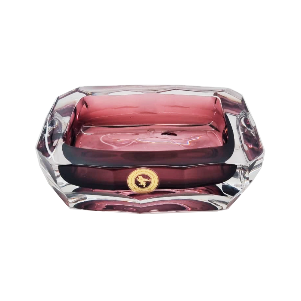 Vaso Cristais Di Murano Com Ouro 21 X 33 Cm Vaso Cristais Di Murano Com Ouro 21 X 33 Cm