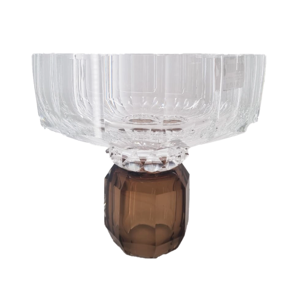 Vaso Cristais Di Murano Com Ouro 21 X 33 Cm Vaso Cristais Di Murano Com Ouro 21 X 33 Cm