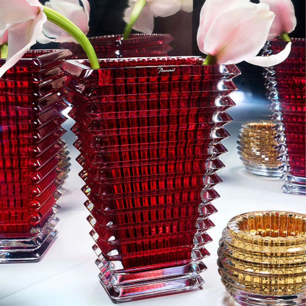 Vaso Em Cristal Baccarat Eye Vermelho