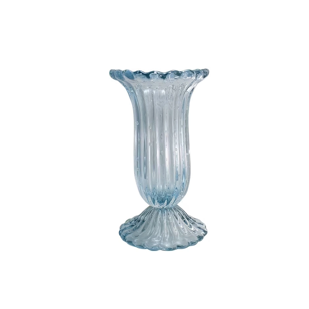 Vaso Franca Cristais D´labone Aquamarine 42 X 25 Cm