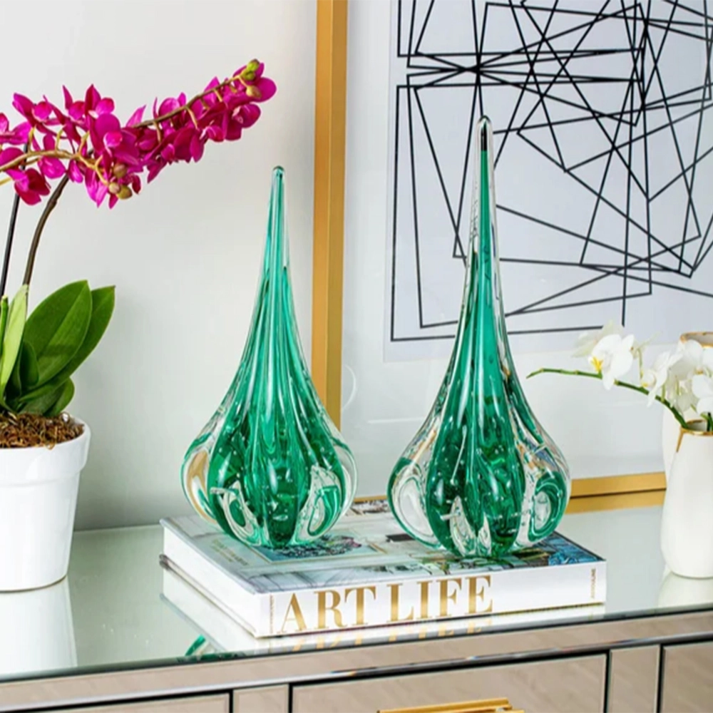 Vaso Gota Fênix Cristais D´labone 25 X 13 Cm Vaso Gota Fênix Cristais D´labone 25 X 13 Cm