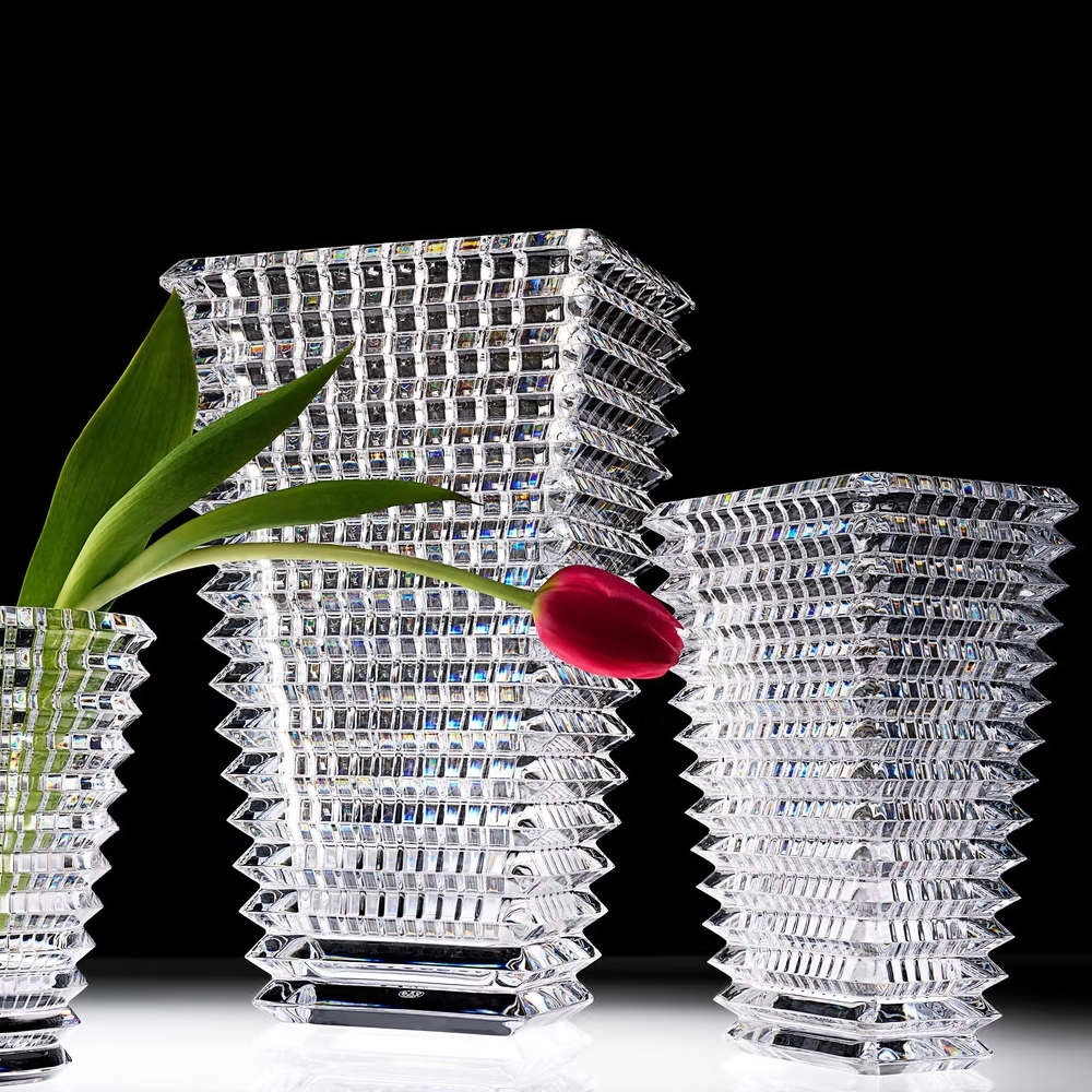 Vaso Retangular Em Cristal Baccarat Eye