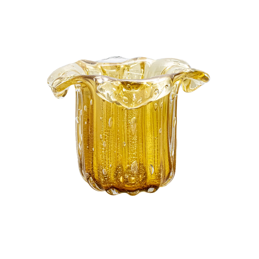 Vaso Salvador Cristais D´labone Com Ouro 12 X 6,5 Cm Vaso Salvador Cristais D´labone Com Ouro 12 X 6,5 Cm