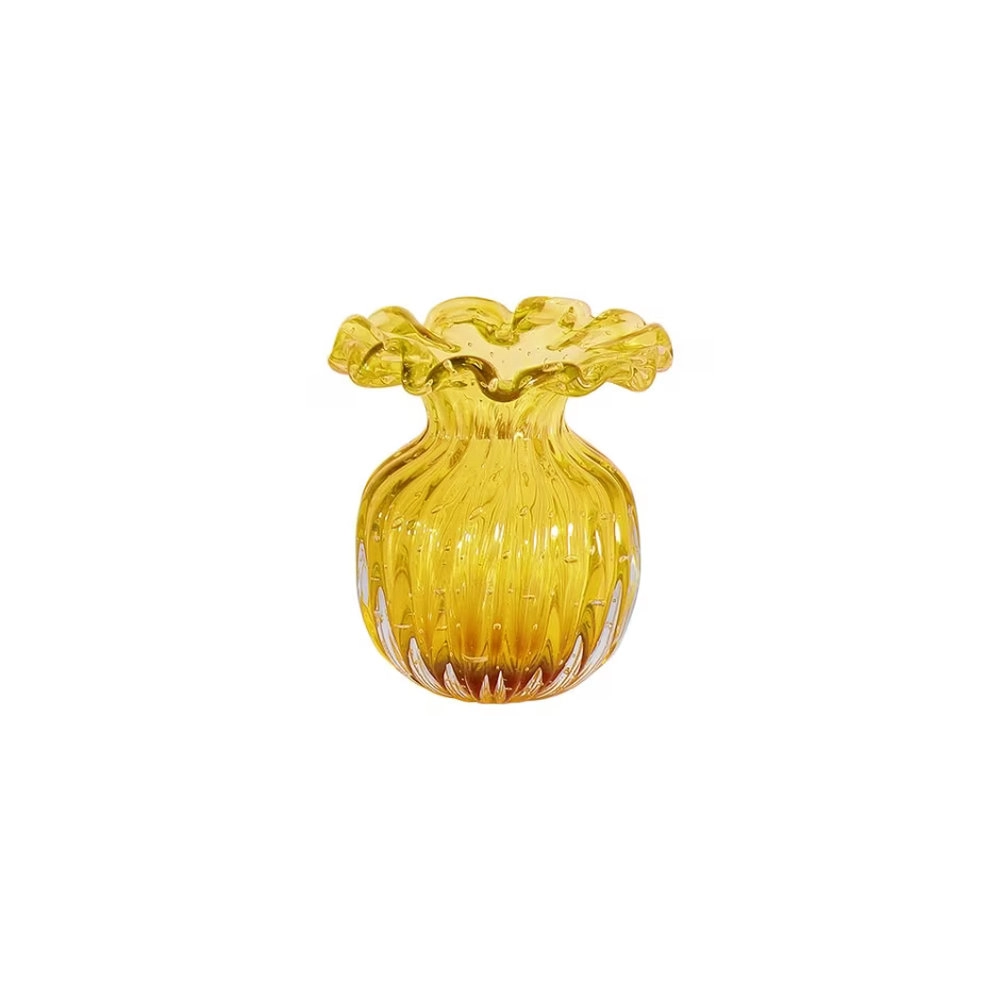 Vaso Toledo Cristais D´labone Ambar 20 Cm Vaso Toledo Cristais D´labone Ambar 20 Cm