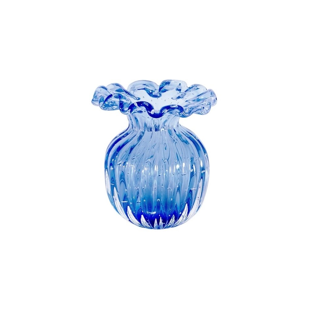 Vaso Toledo Cristais D´labone Turquesa 24 Cm Vaso Toledo Cristais D´labone Turquesa 24 Cm