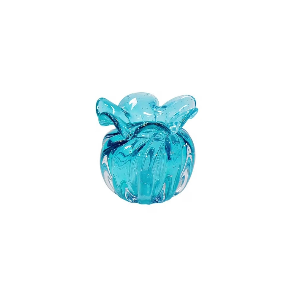 Vaso Torcello Cristais D´labone Aquamarine 14 X 14 Cm Vaso Torcello Cristais D´labone Aquamarine 14 X 14 Cm