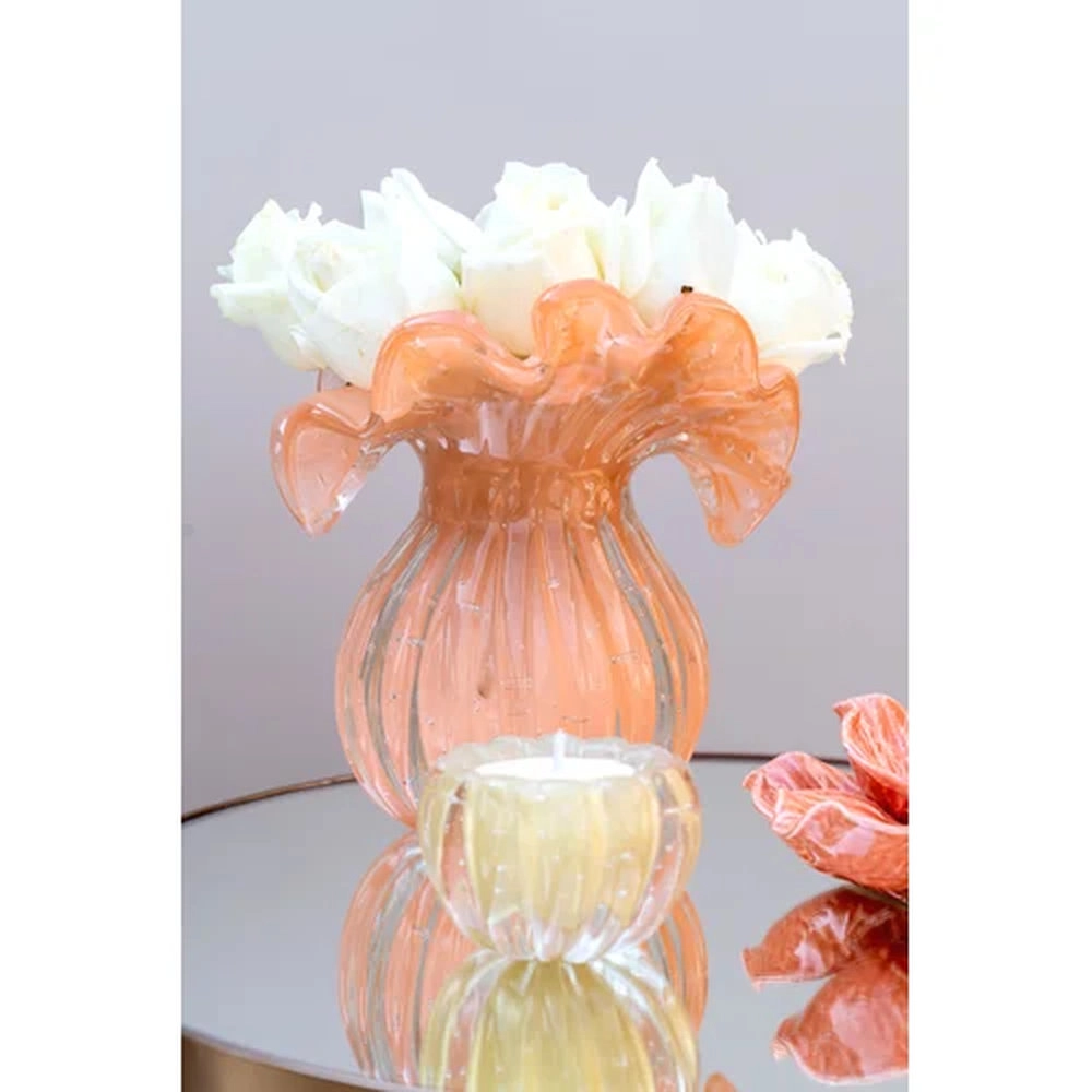 Vaso Torcello Cristais D´labone Turmeric 14 X 14 Cm Vaso Torcello Cristais D´labone Turmeric 14 X 14 Cm