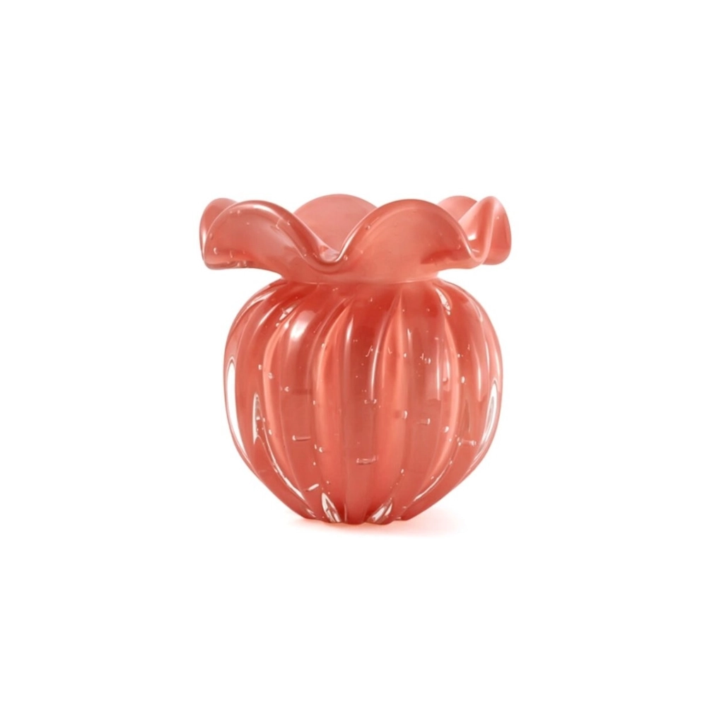 Vaso Torcello Cristais D´labone Quartzo Rose 17 X 17 Cm Vaso Torcello Cristais D´labone Quartzo Rose 17 X 17 Cm